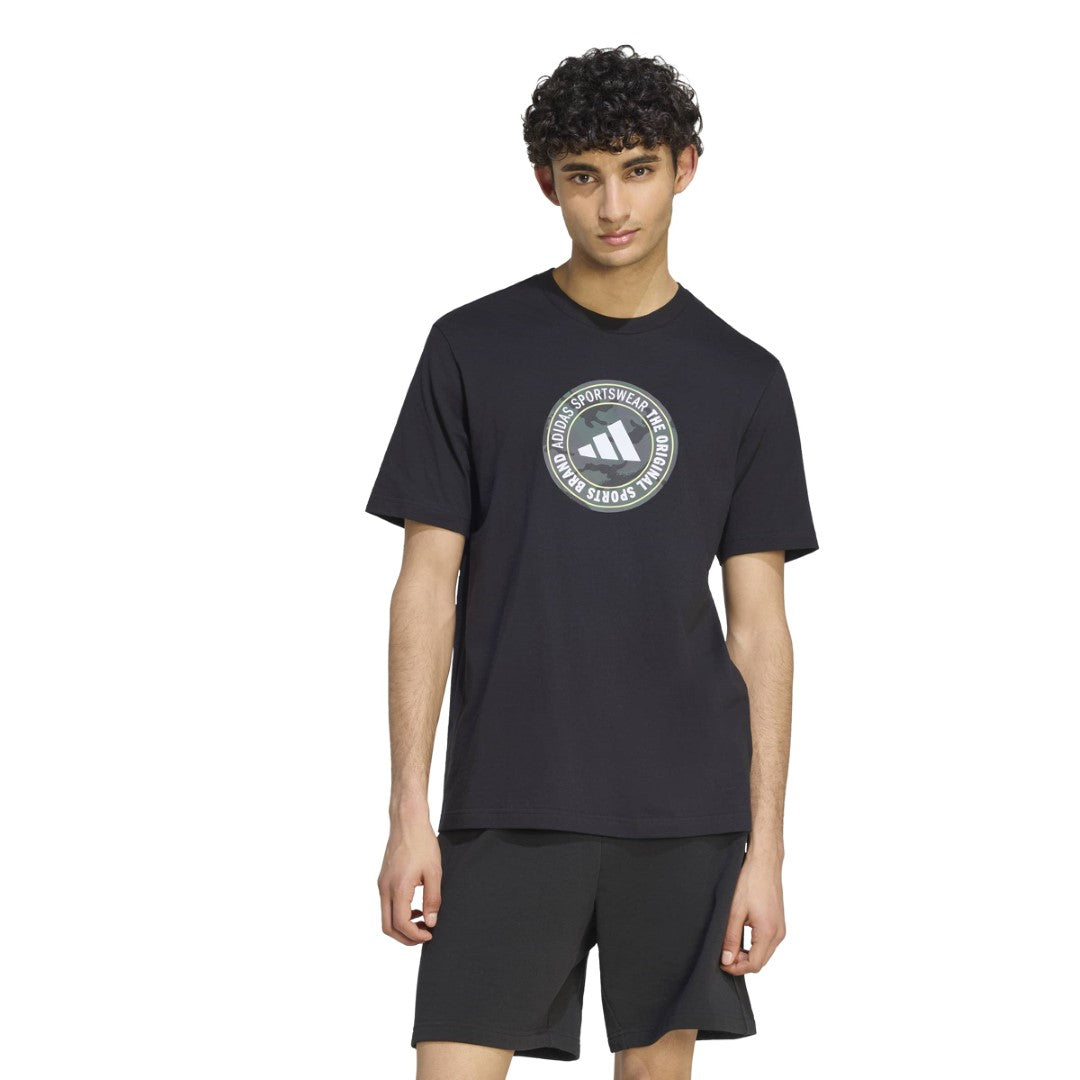 Camo Circle Graphic T-Shirt