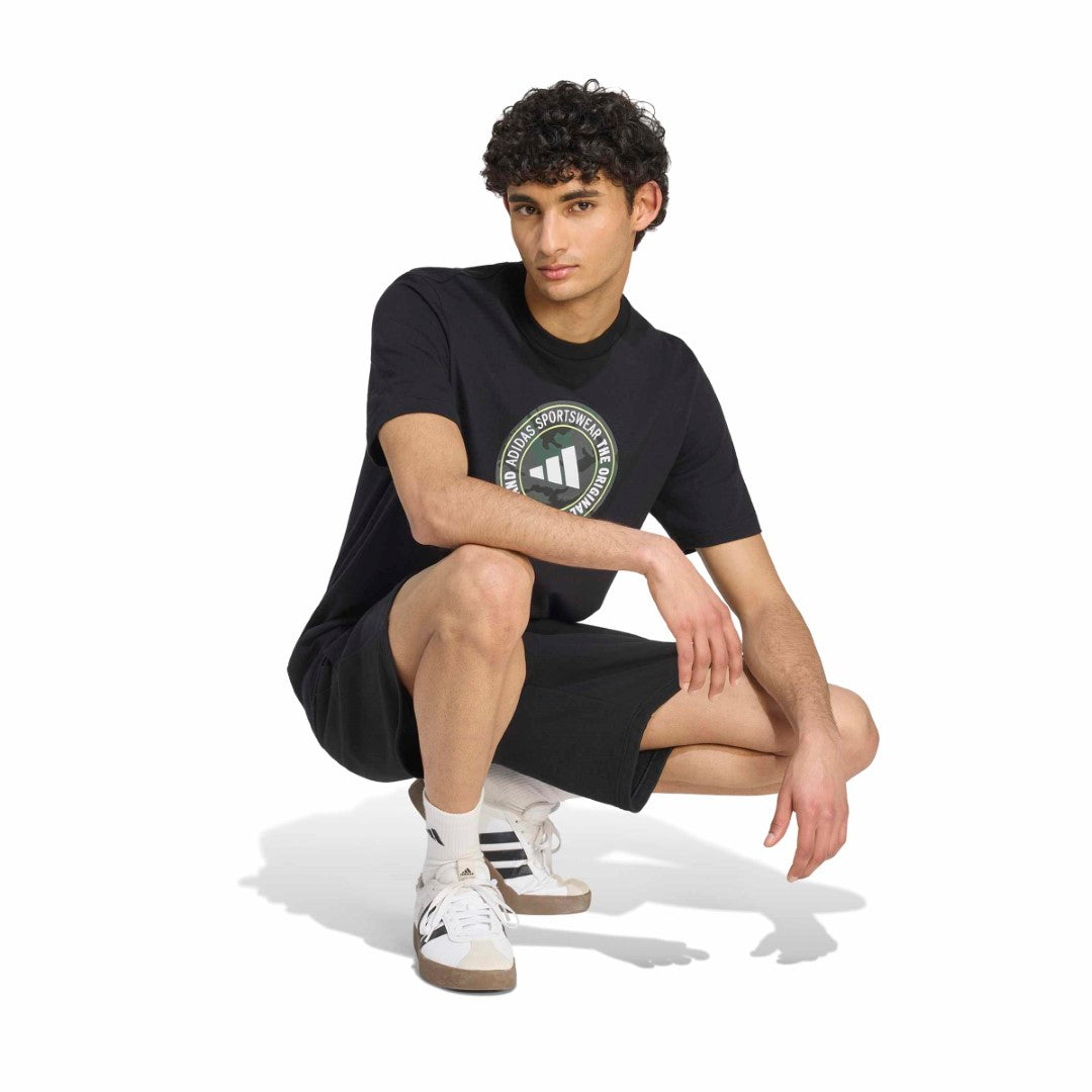 Camo Circle Graphic T-Shirt
