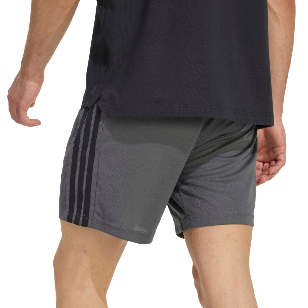 Workout Essentials Base 3-Stripes Pique Short 7 Inch