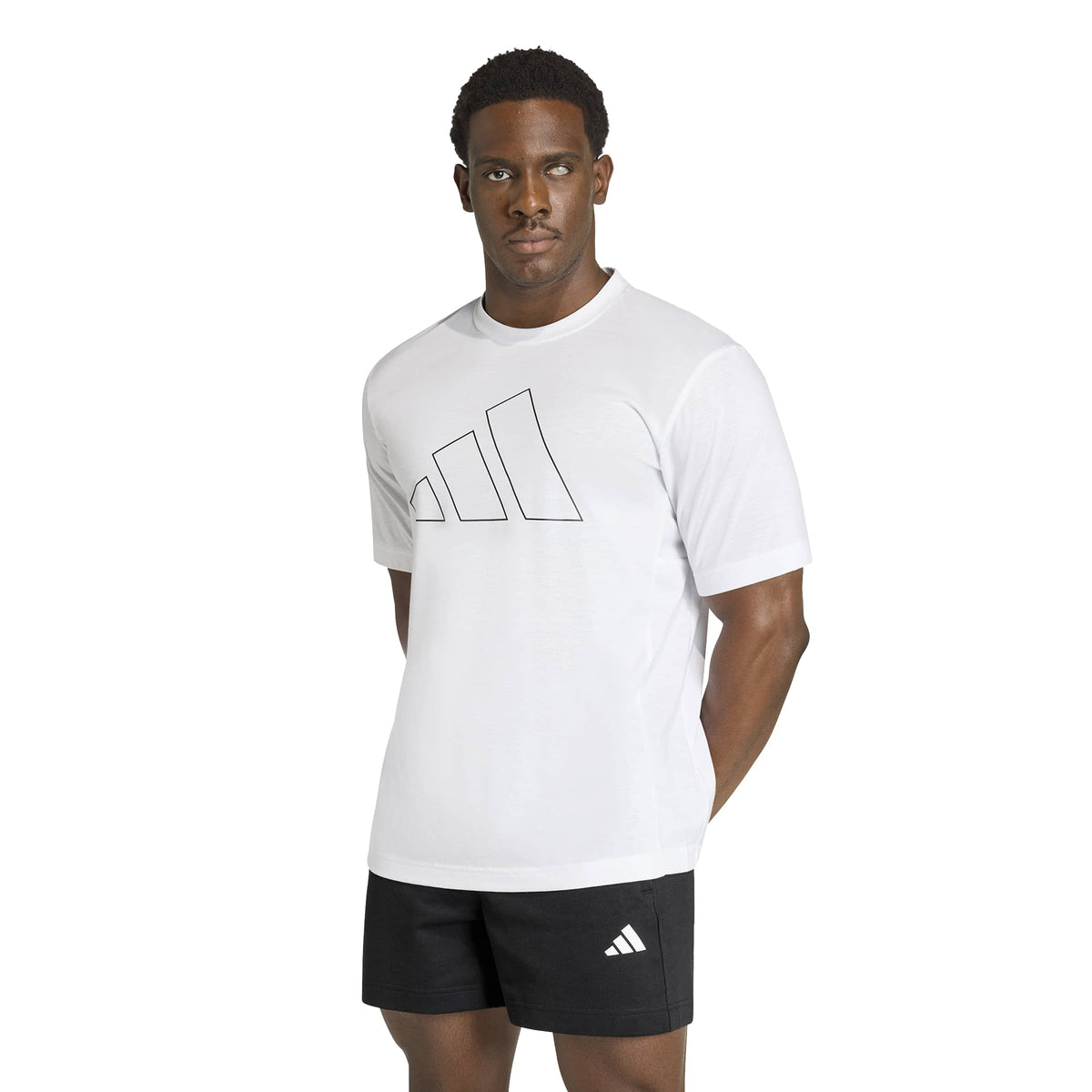 adidas Workout Essentials Feelready Logo Men's T-Shirt - White - Climacool