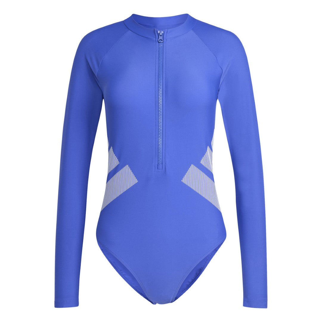 Logo Long Sleeve One-Piece Swimsuit
