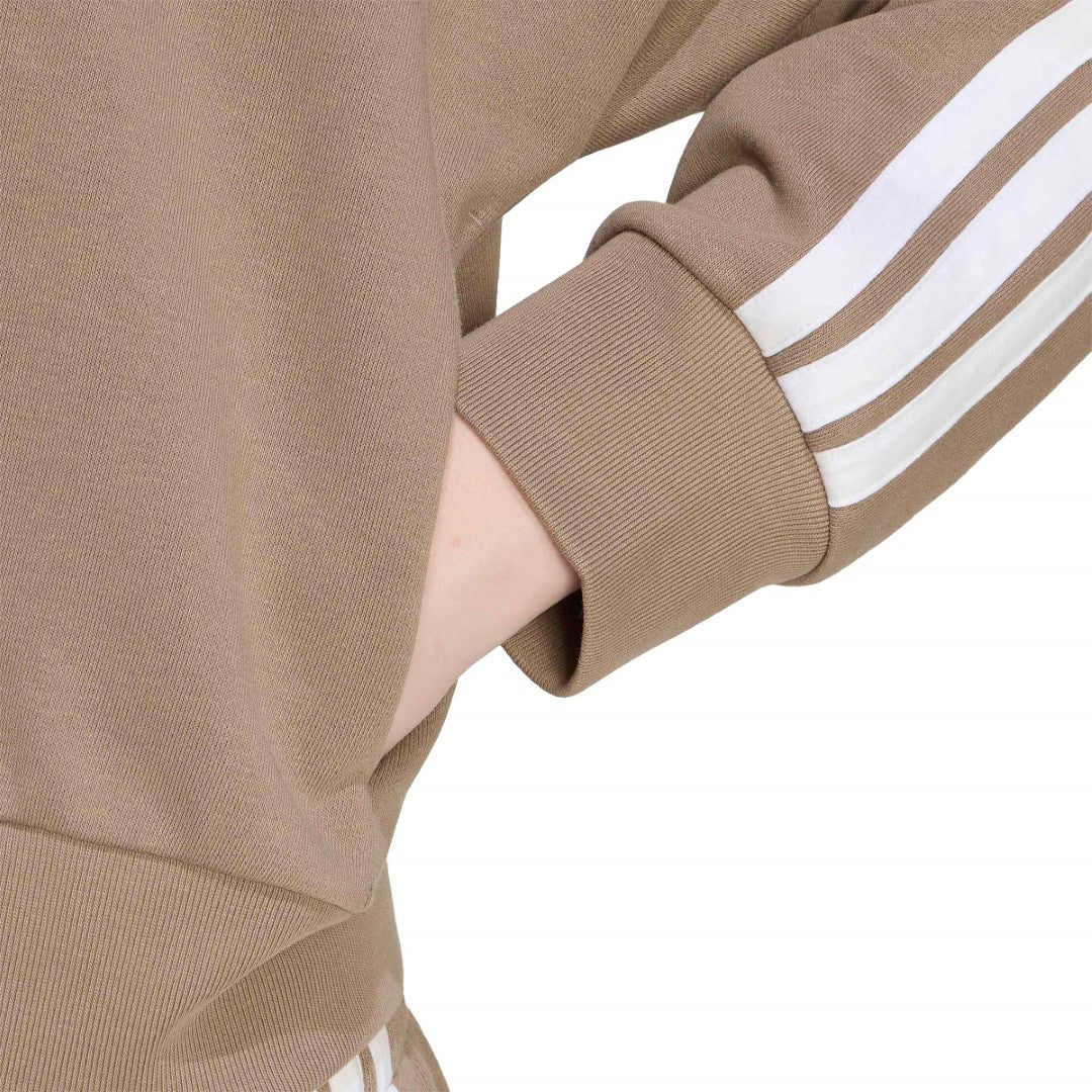 Essentials 3-Stripes French Terry Full-Zip Hoodie