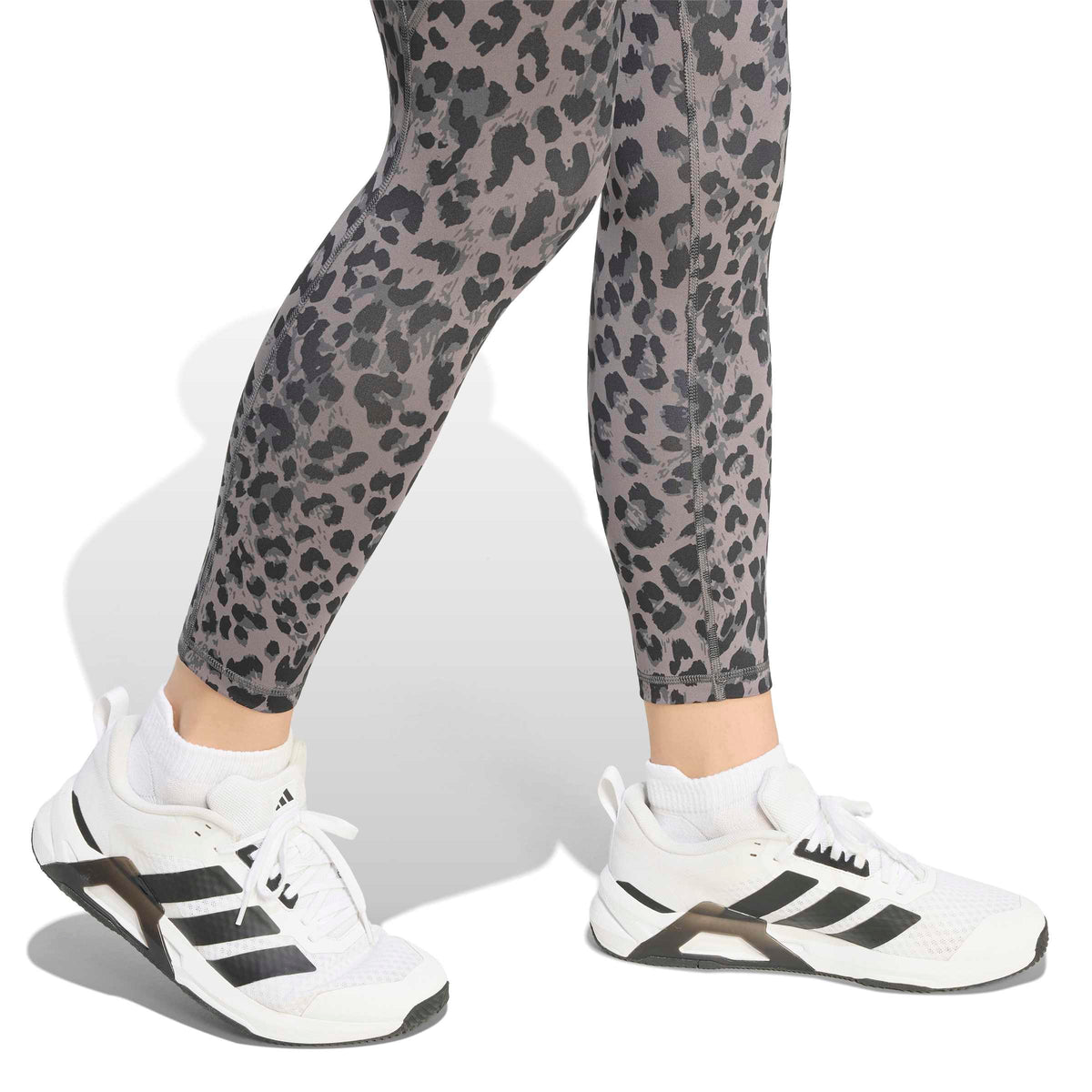 Optime Essentials 3-Stripes Leopard 7/8 Leggings