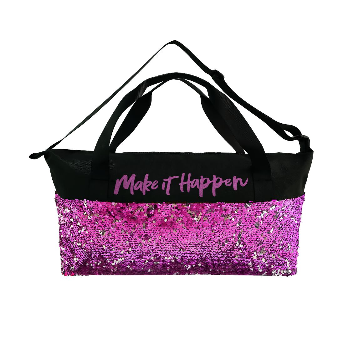 Duffle Sparkle glitter bag