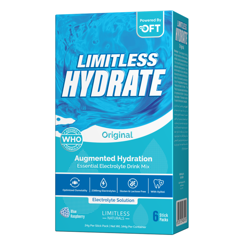 Limitless Hydrate Original Blue Rasberry 6 Stick Pack