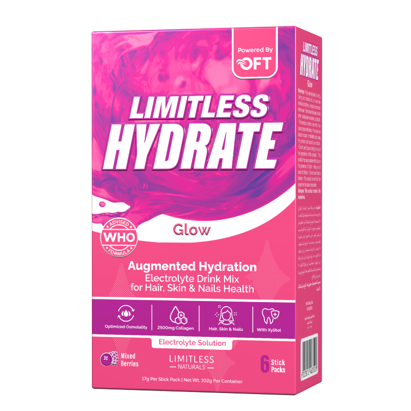 Limitless Hydrate Glow Mix Berries 6 Stick Pack