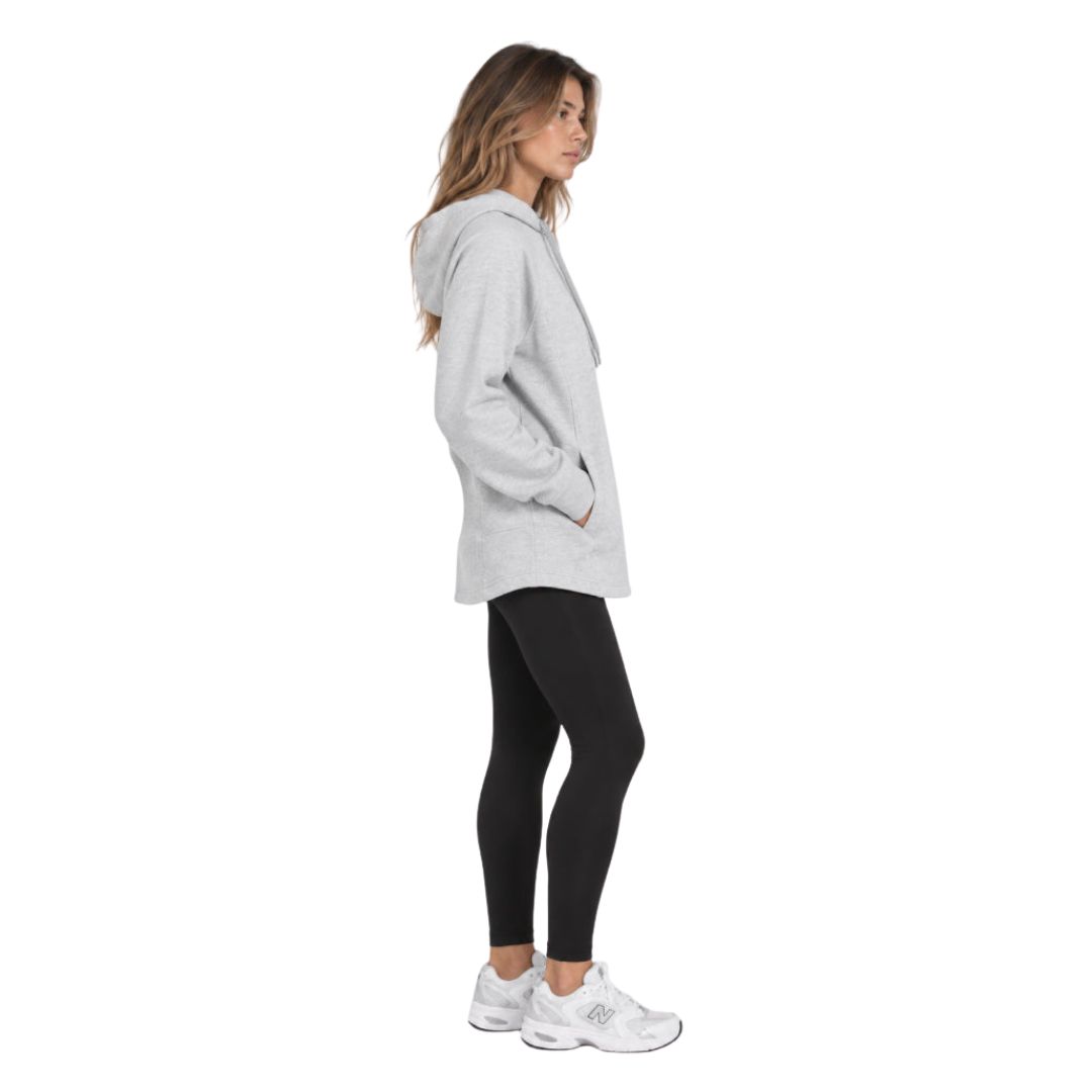 Melton Fleece Hoodie Top