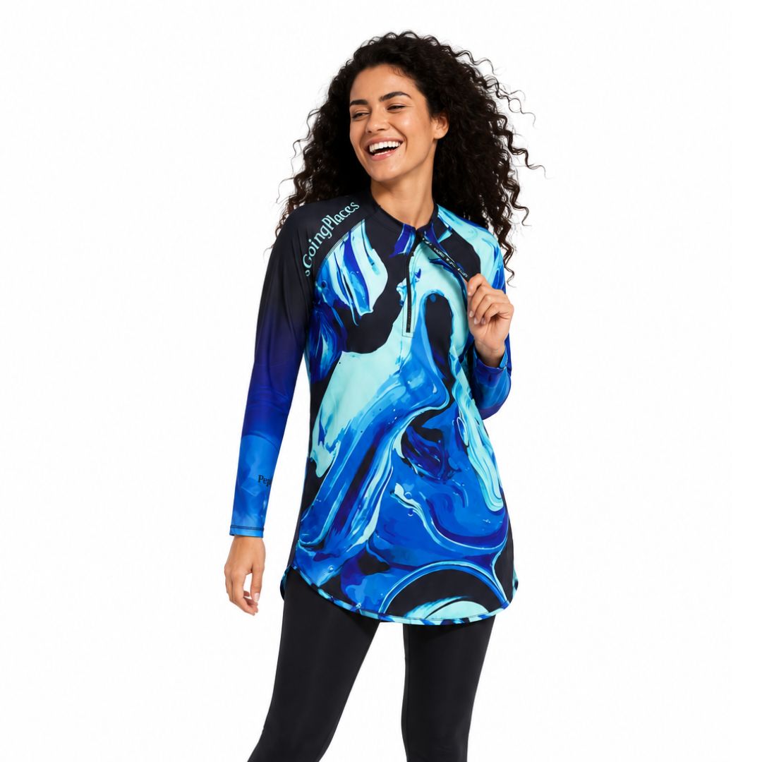 Marble Long Rashguard