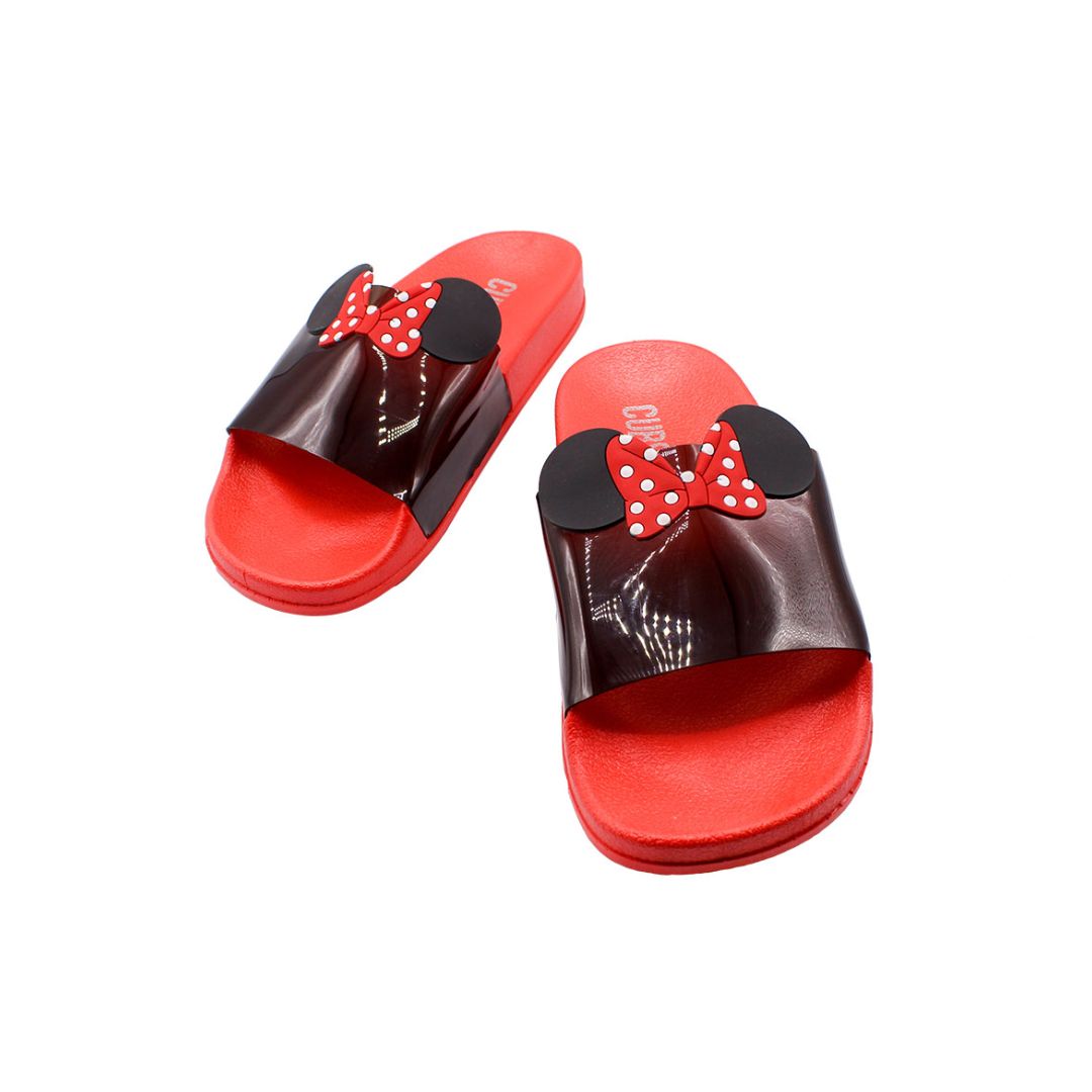 Mini Mouse Red Ribbon Slides