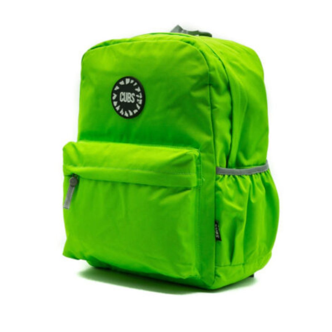 Junior Student Backpack -Neon Green