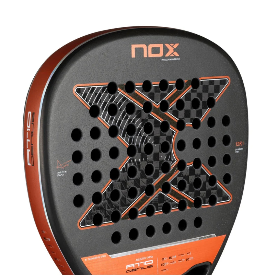 At10 Luxury Genius Attack 12K 2025 By Agustin Tapia Padel Racket