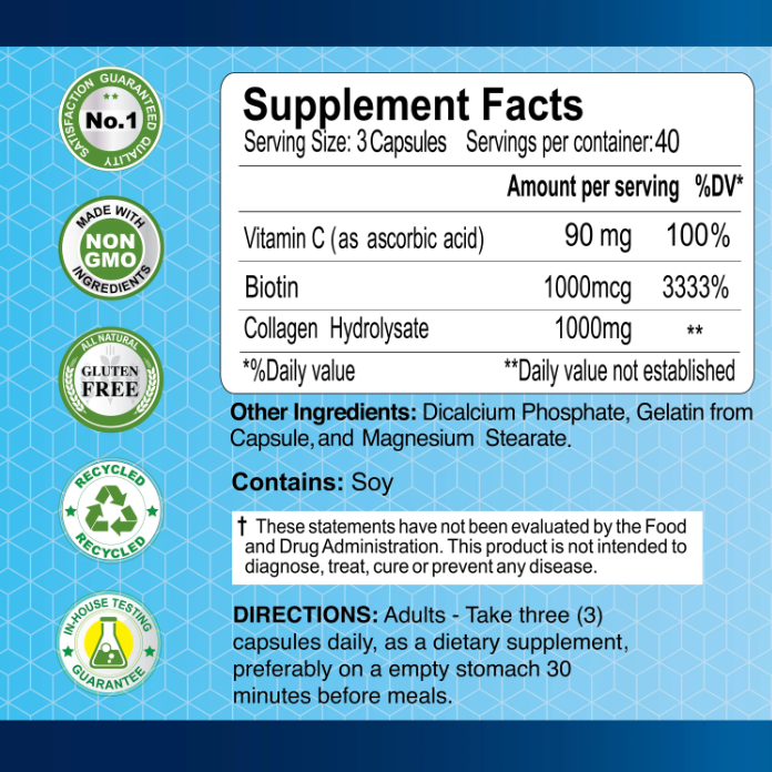 Alfa Collagen C.Hydrolysate -60 Capsules