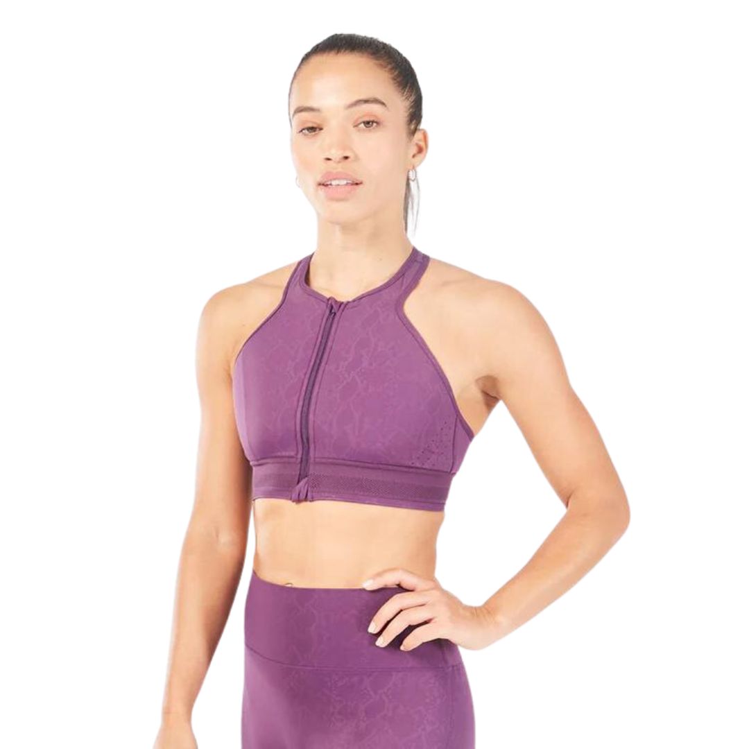 Serpent Zip Up Sports Bra