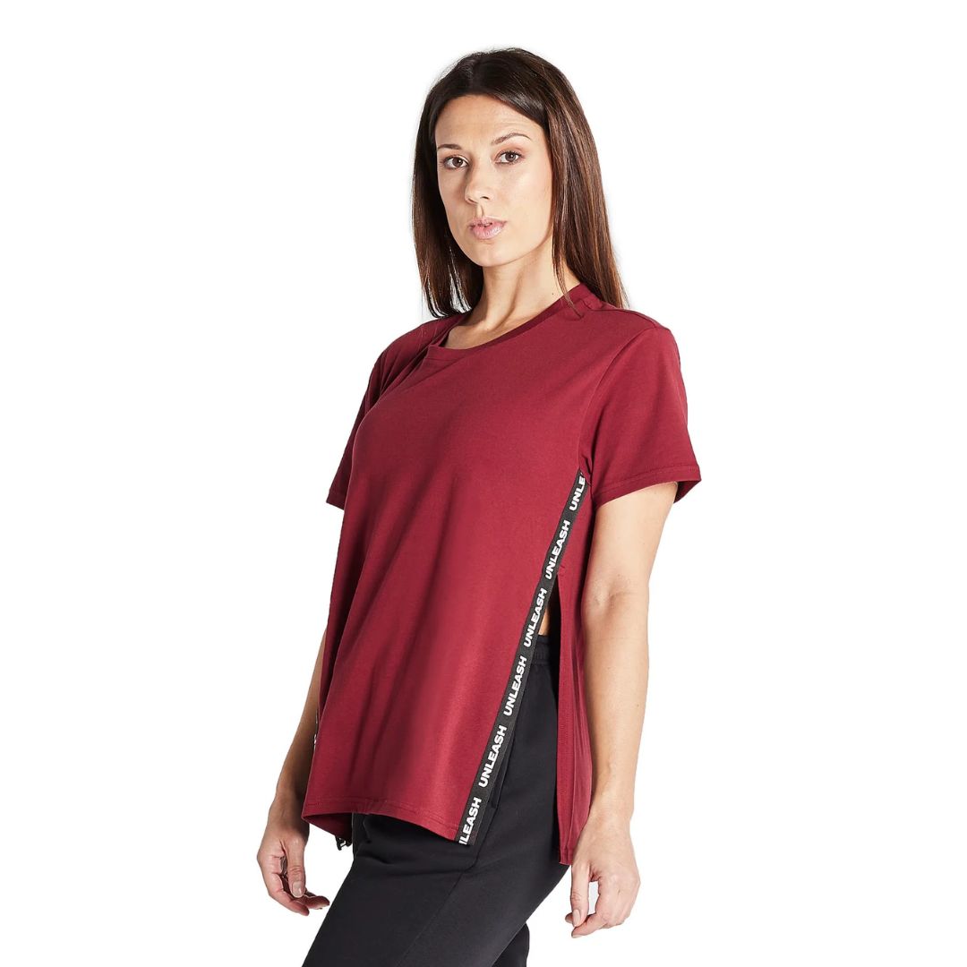 Side slit t deals shirt