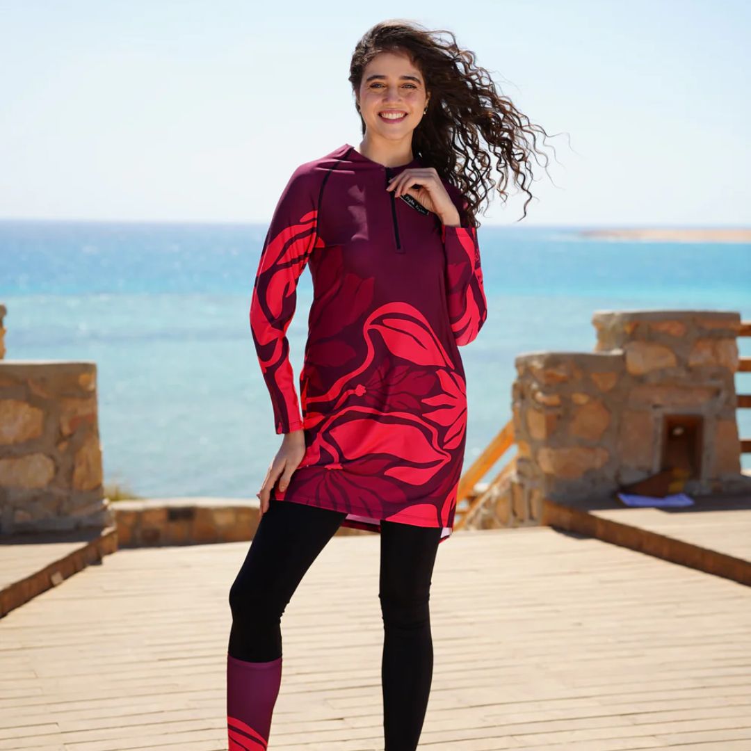 Crimson Long Rashguard