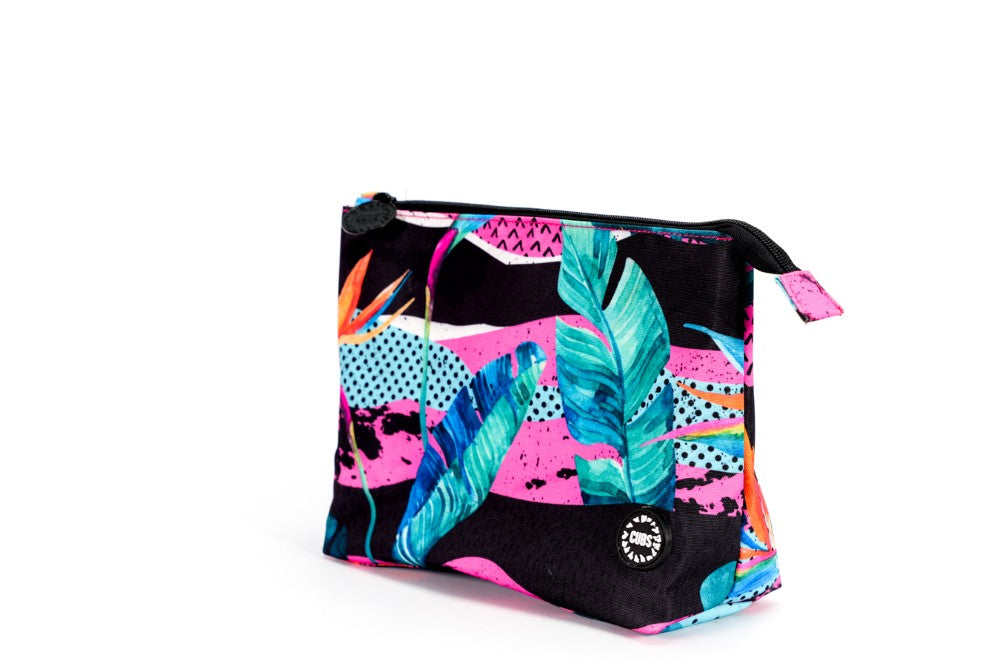 Tropical Summer Leaves Medium Pouch