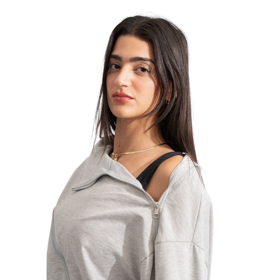 Contour Zip Sweatshirt