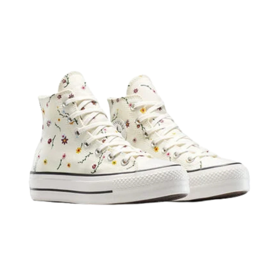 Chuck Taylor All Star Lift Platform Embroidered Blooms Shoes