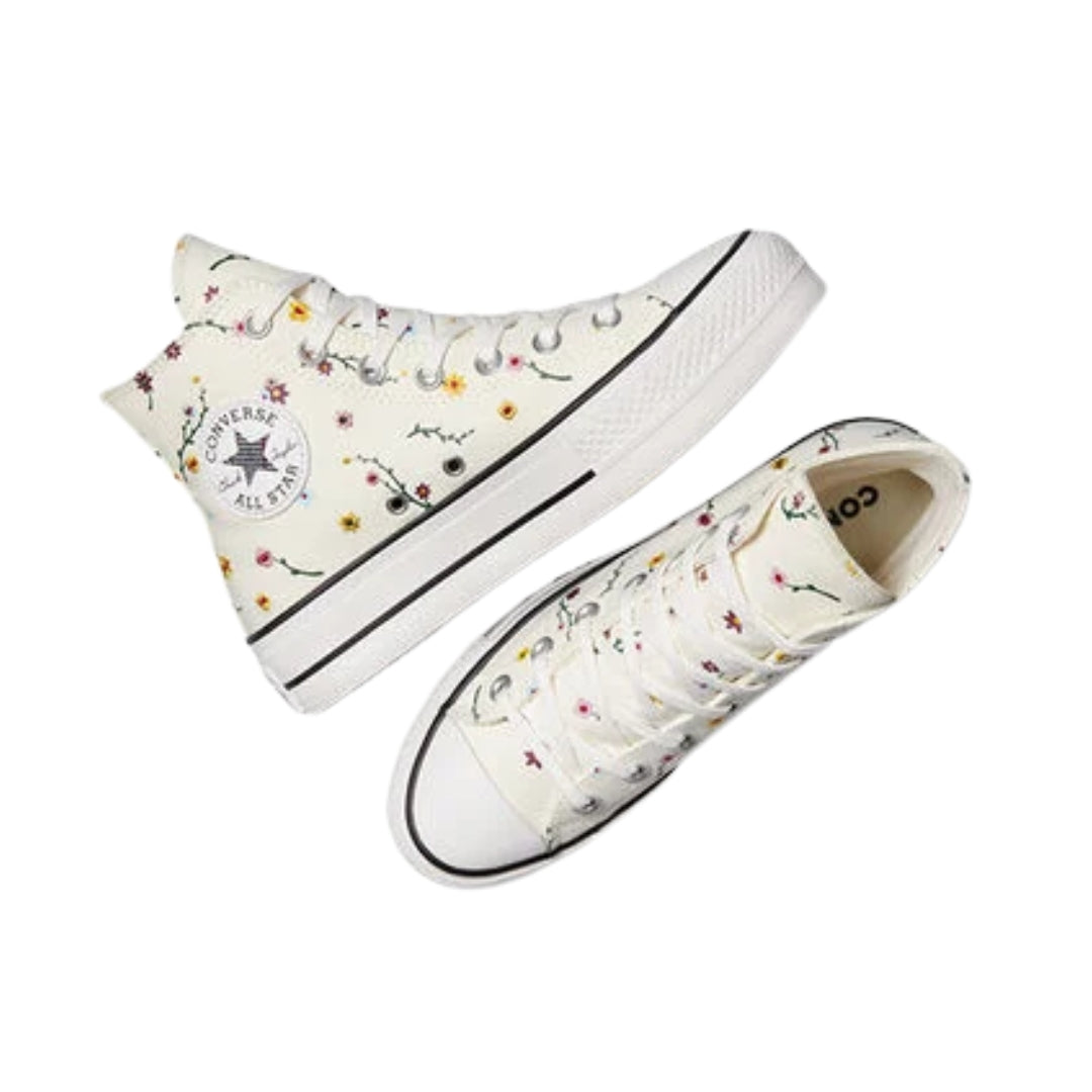 Chuck Taylor All Star Lift Platform Embroidered Blooms Shoes