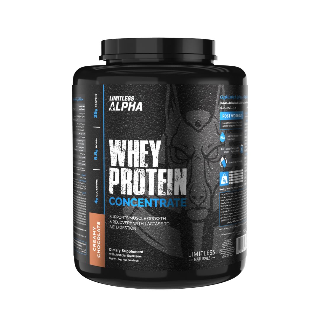 Limitless Alpha whey Protein concentrate 60 servings Creamy Chocolate
