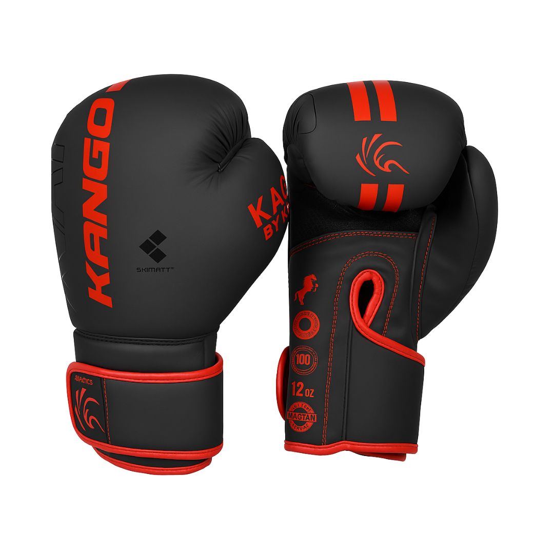 Pu Matt Velcro Strap Boxing Gloves
