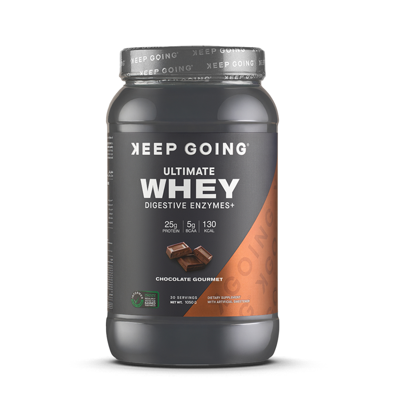 Ultimate Whey Digestive Enzymes+ – Chocolate Gourmet Whey Protein