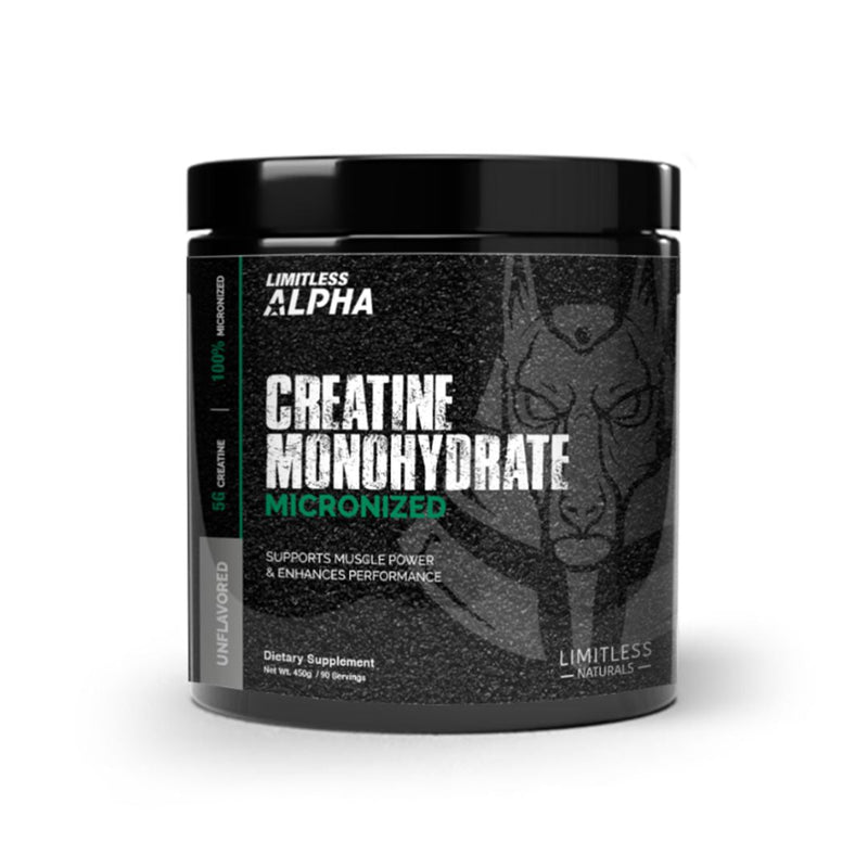 Limitless Alpha Creatine Monohydrate 90 Servings Unflavored