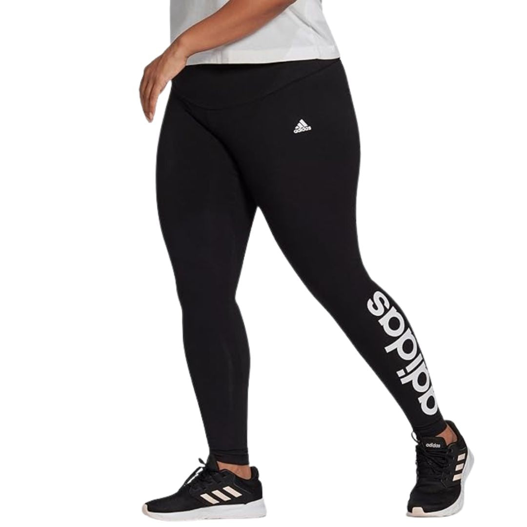 Essentials High-Waisted Logo Leggings (Plus Size)