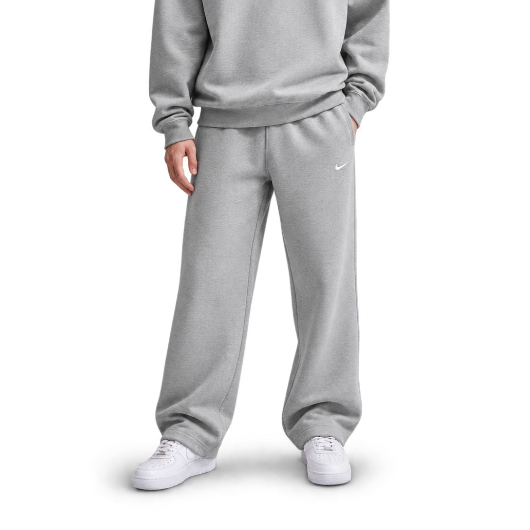Solo Swoosh Brushed-Back Open-Hem Fleece Pants
