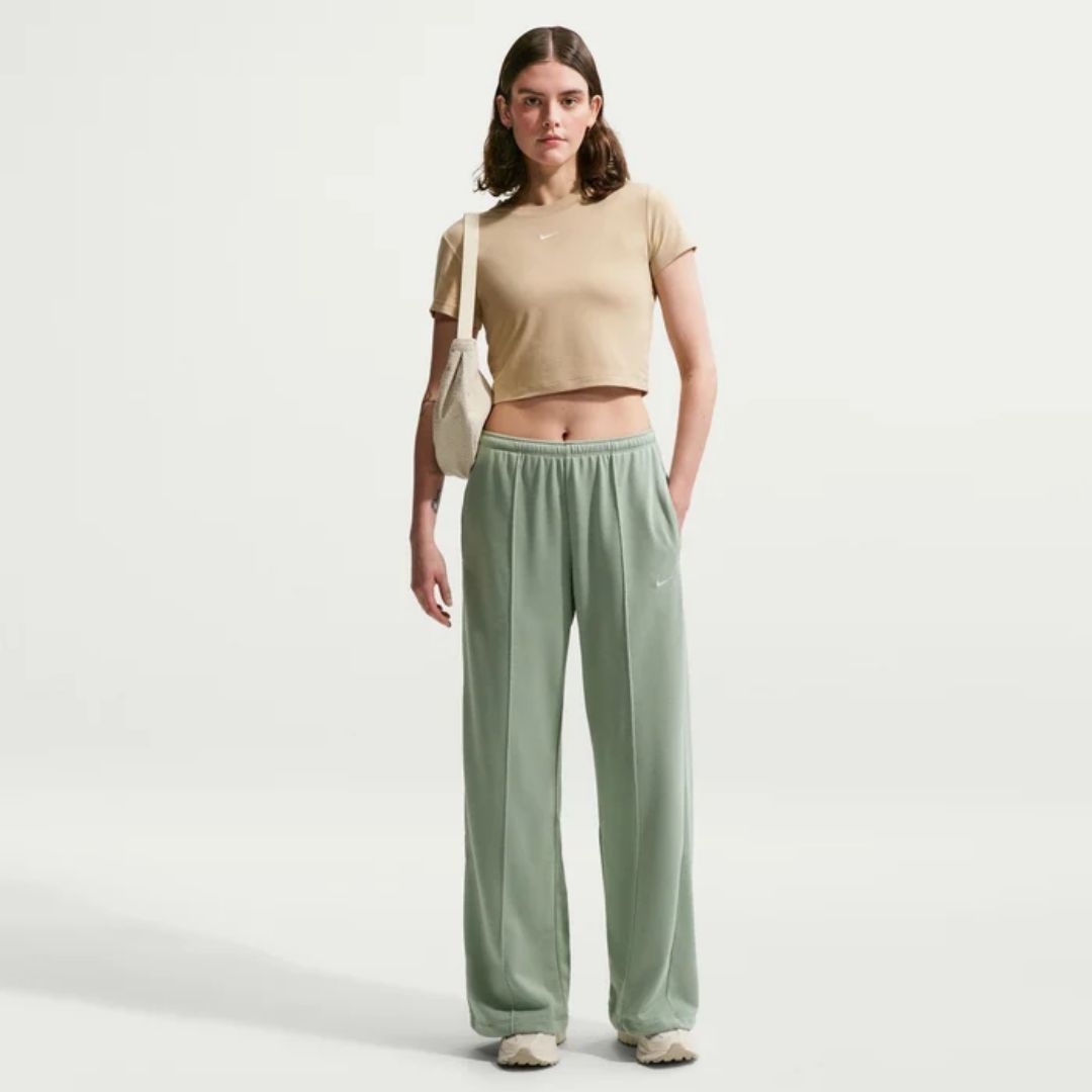 Chill Terry Mid-Rise Open-Hem Pants