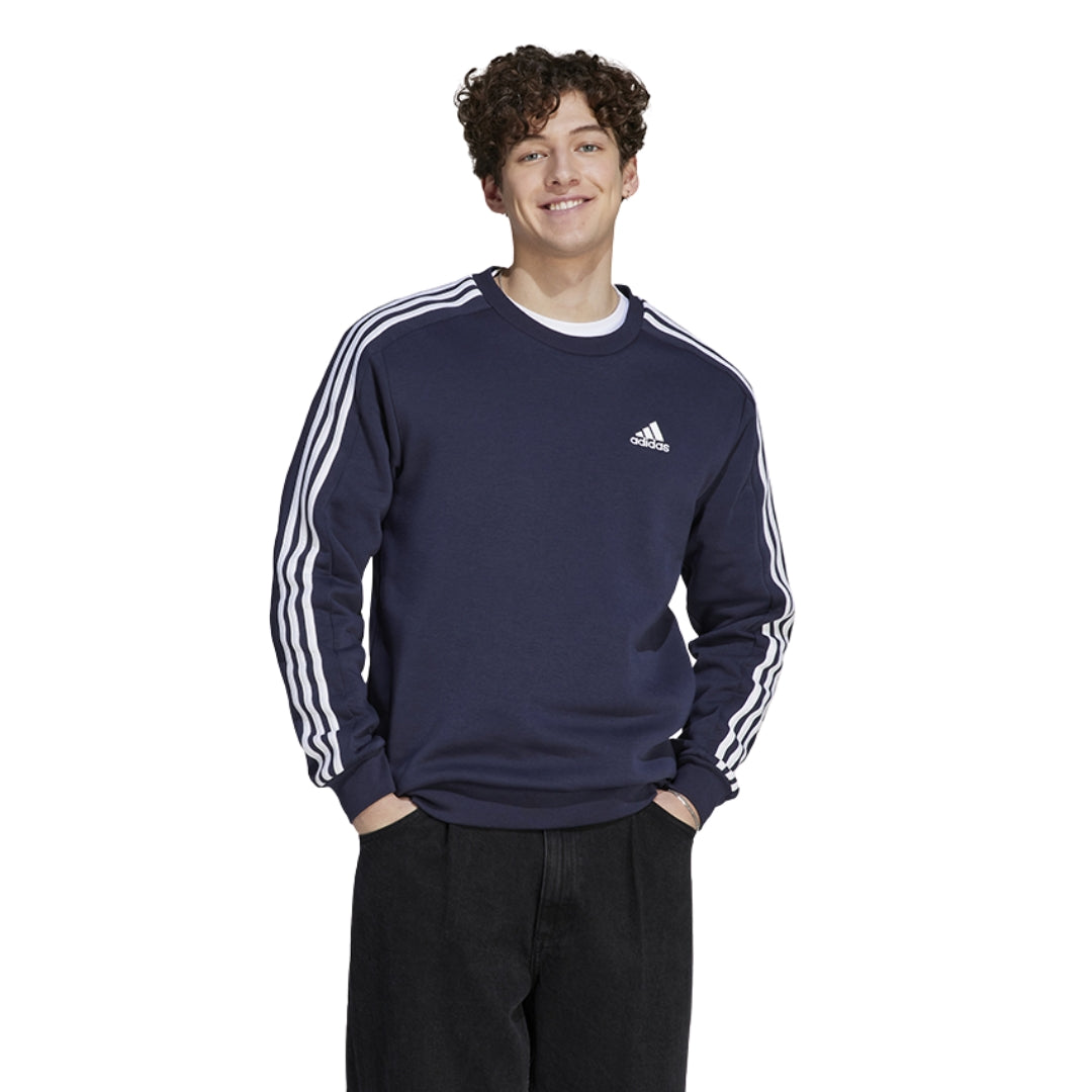 Essentials Fleece 3-Stripes Sweatshirt