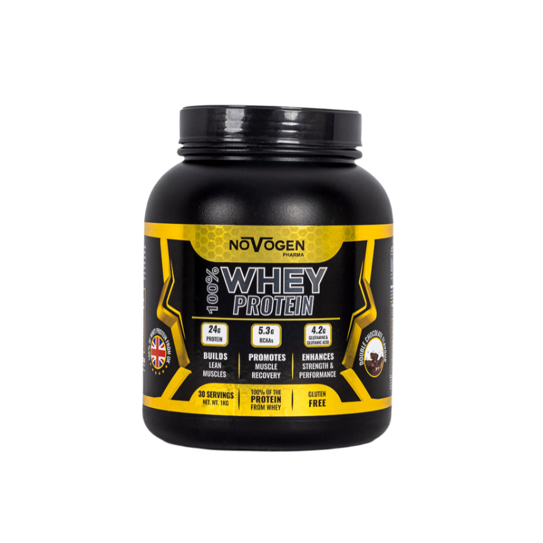 100% Whey Protein 1 KG- 30 Servings- Double Chocolate