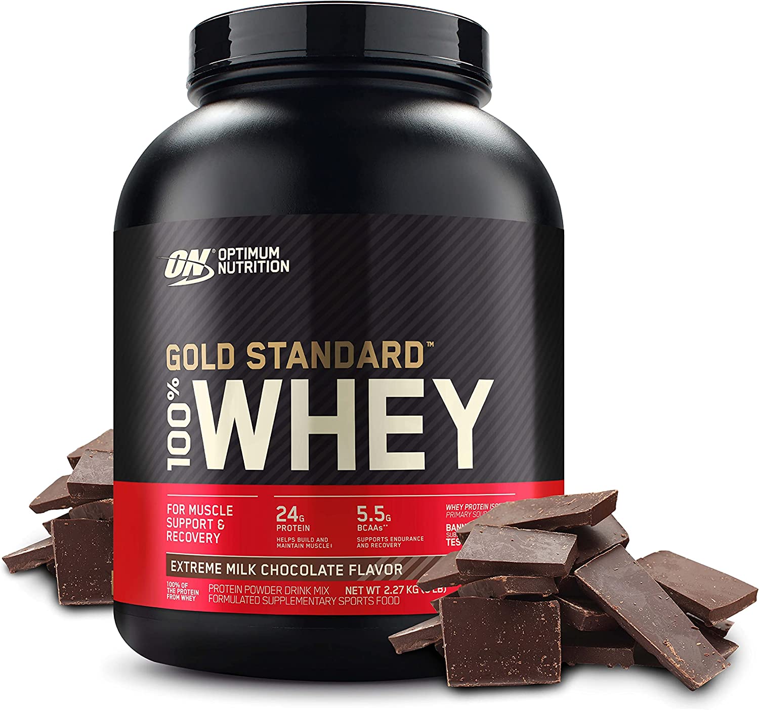 ON Lapac 100% Whey Gold 5LB -Extra Milk Chocolate