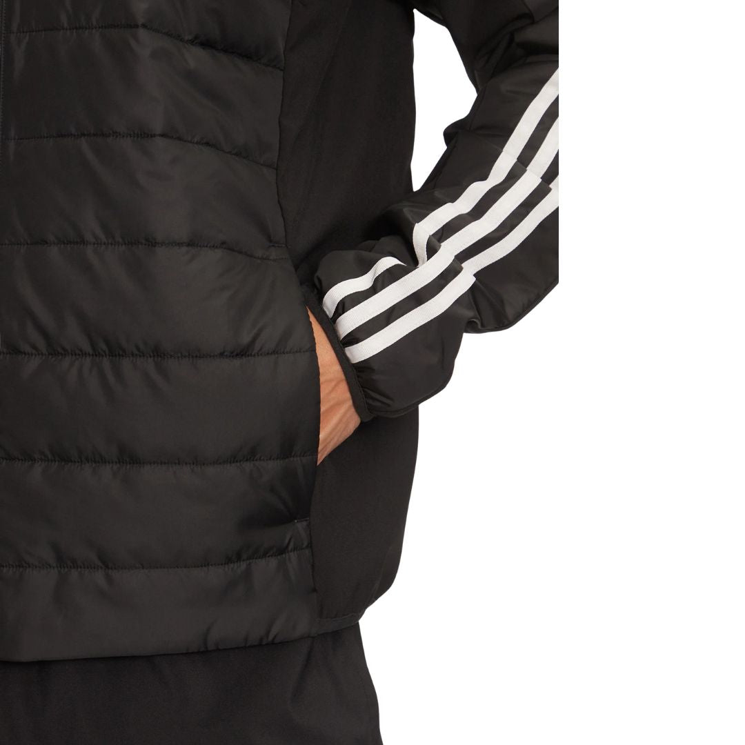 Essentials 3-Stripes Insulated Hooded Hybrid Jacket