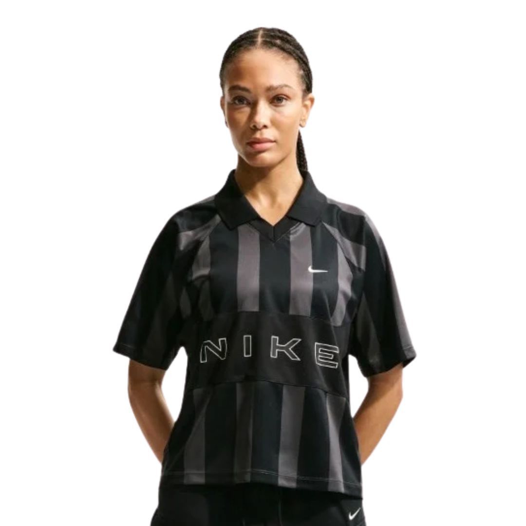Striped Short-Sleeve Jersey Top