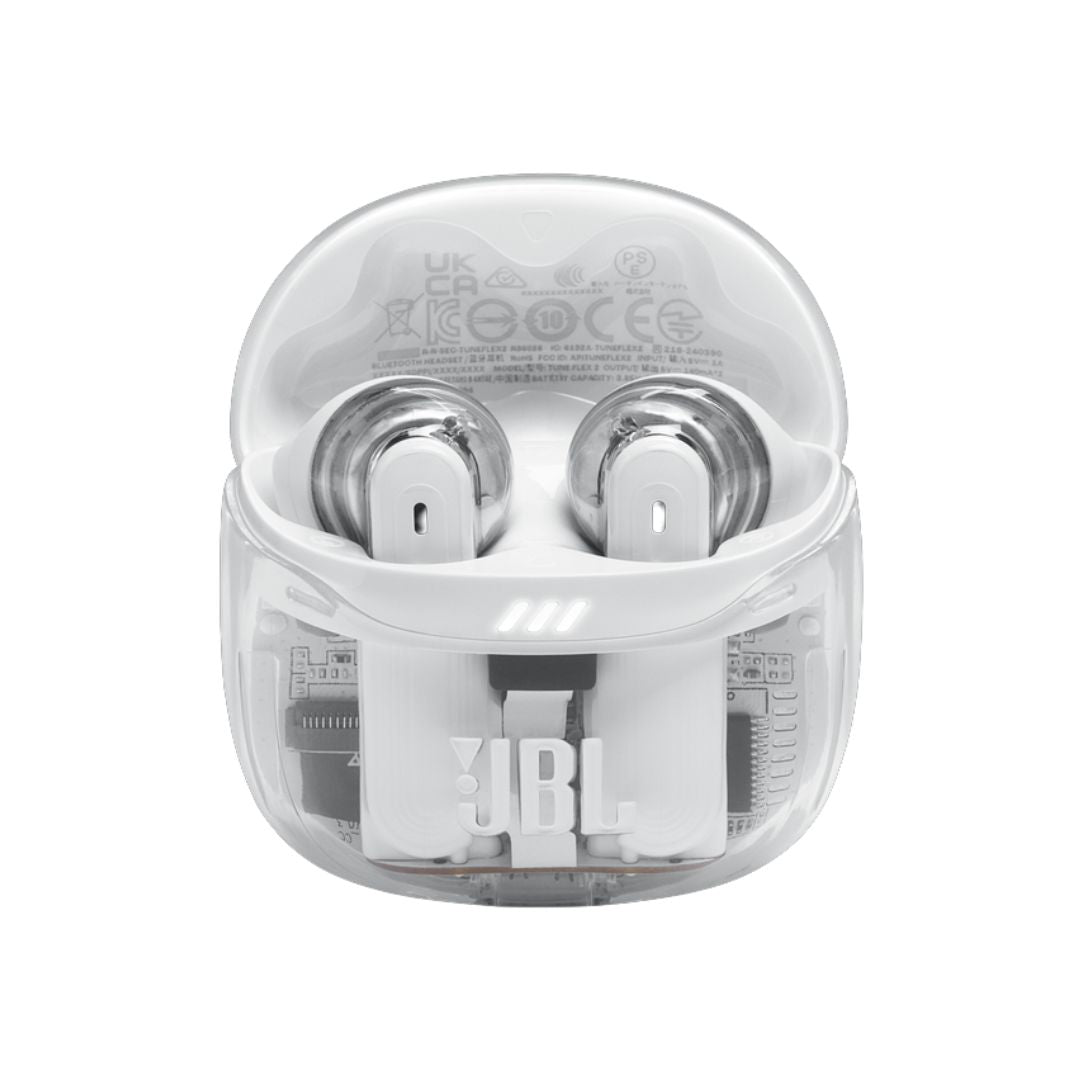 JBL Flex 2 Ghost | True wireless noise-cancelling Earbuds White