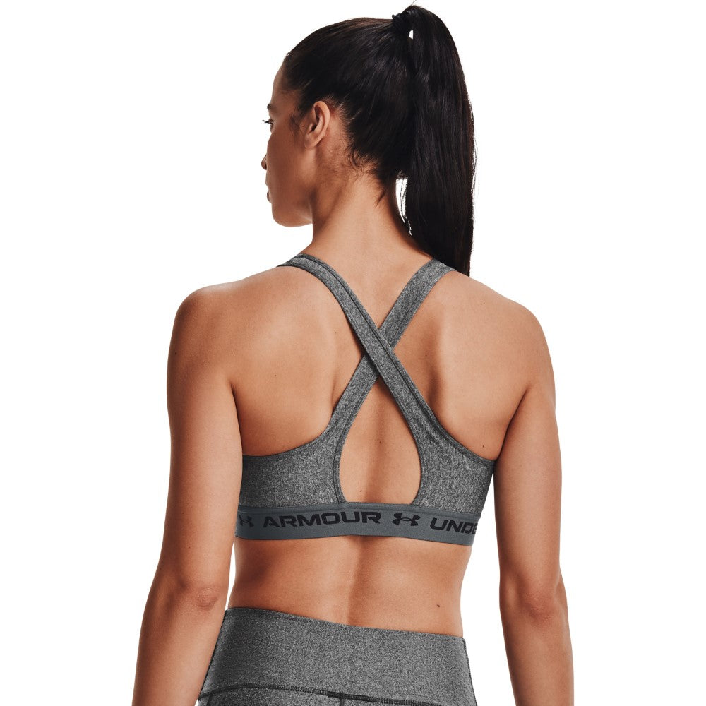 Armour® Mid Crossback Heather Sports Bra