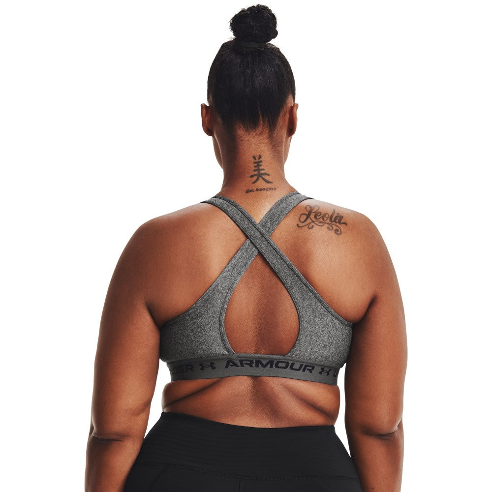 Armour® Mid Crossback Heather Sports Bra