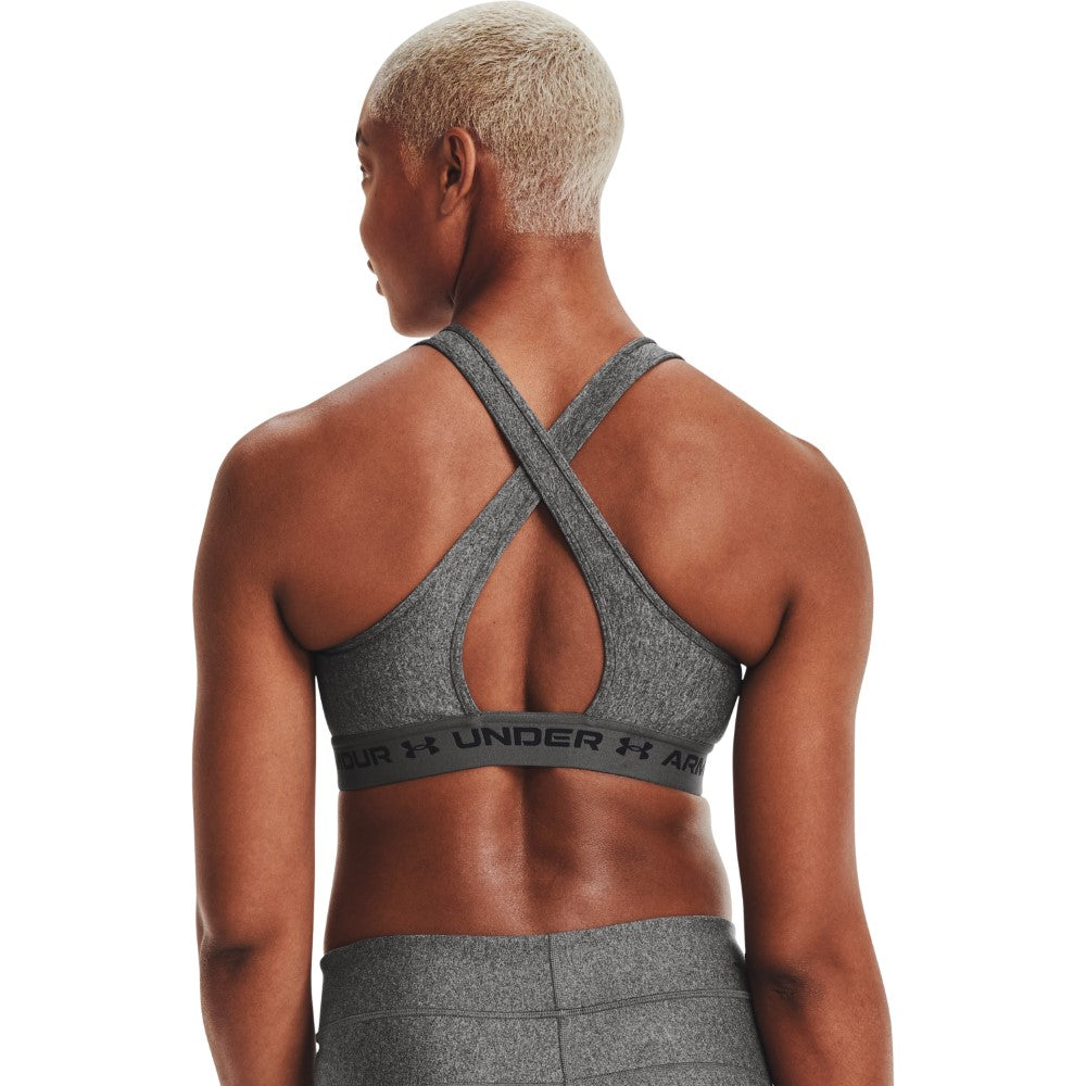 Armour® Mid Crossback Heather Sports Bra