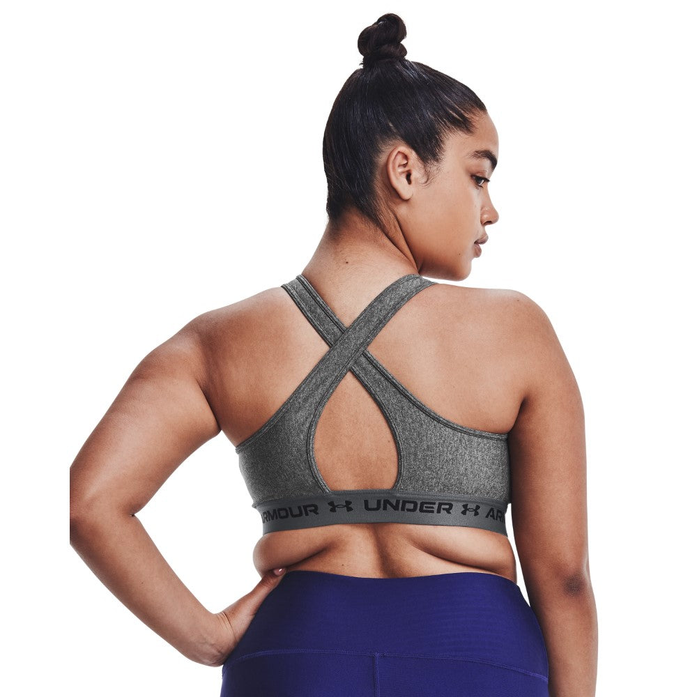 Armour® Mid Crossback Heather Sports Bra