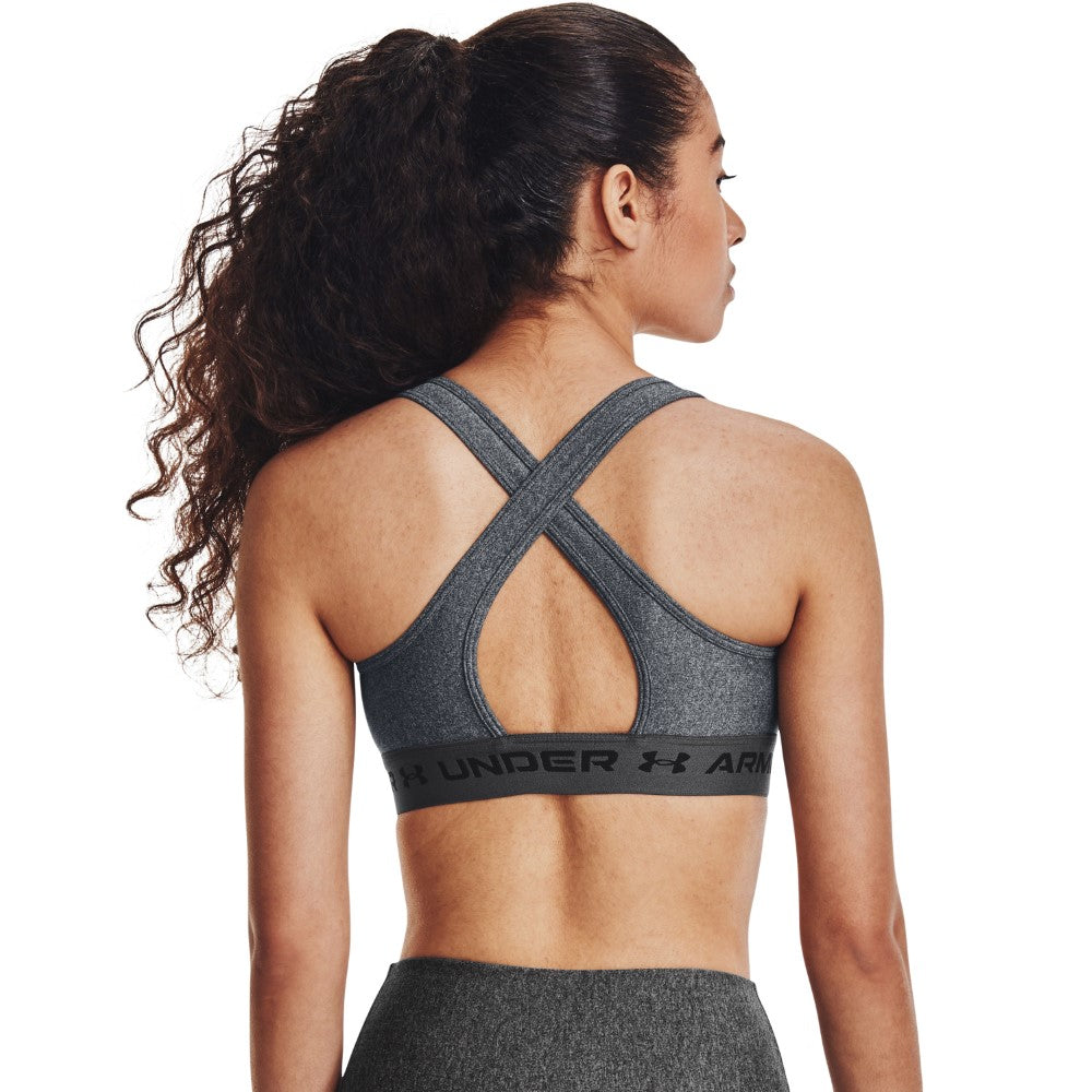 Armour® Mid Crossback Heather Sports Bra