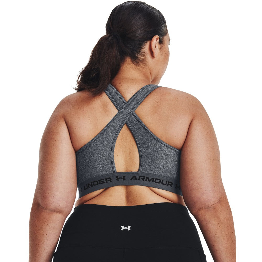 Armour® Mid Crossback Heather Sports Bra