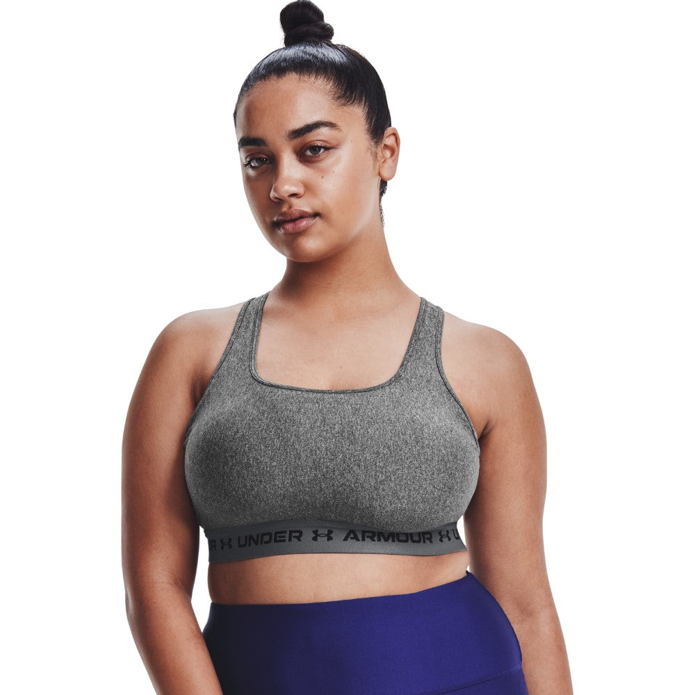 Armour® Mid Crossback Heather Sports Bra