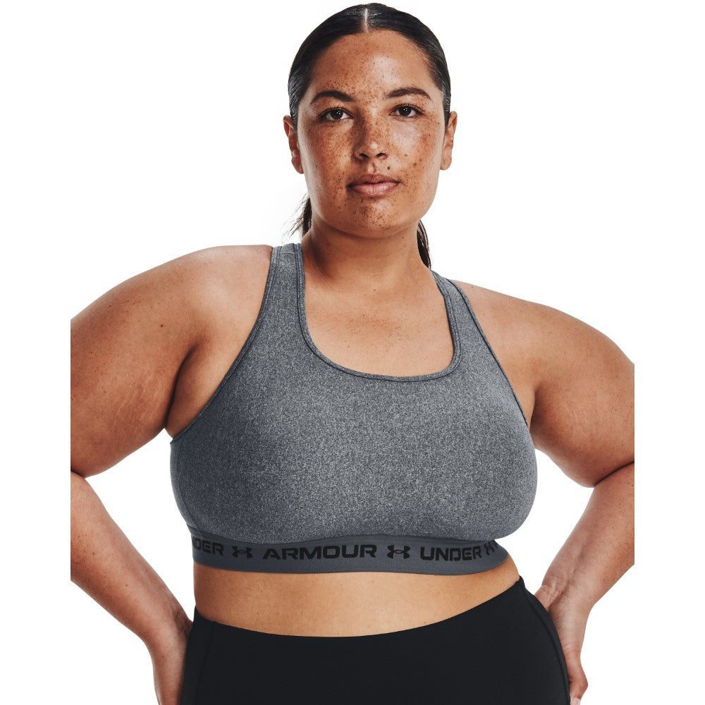 Armour® Mid Crossback Heather Sports Bra