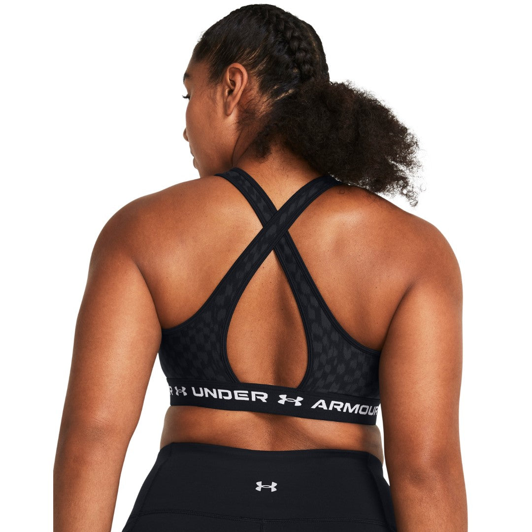 Mid Crossback Printed Sports Bra