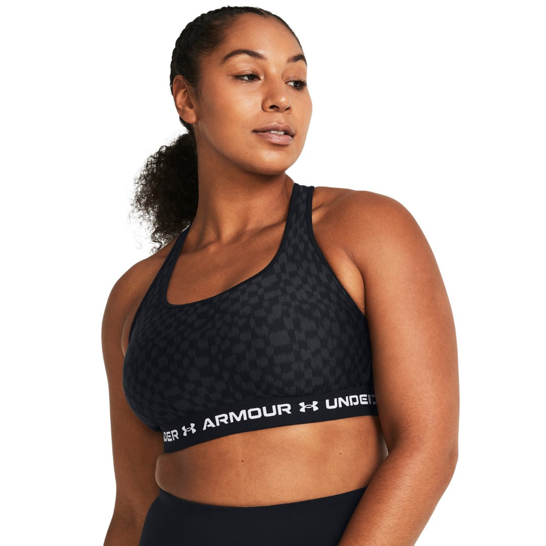 Mid Crossback Printed Sports Bra