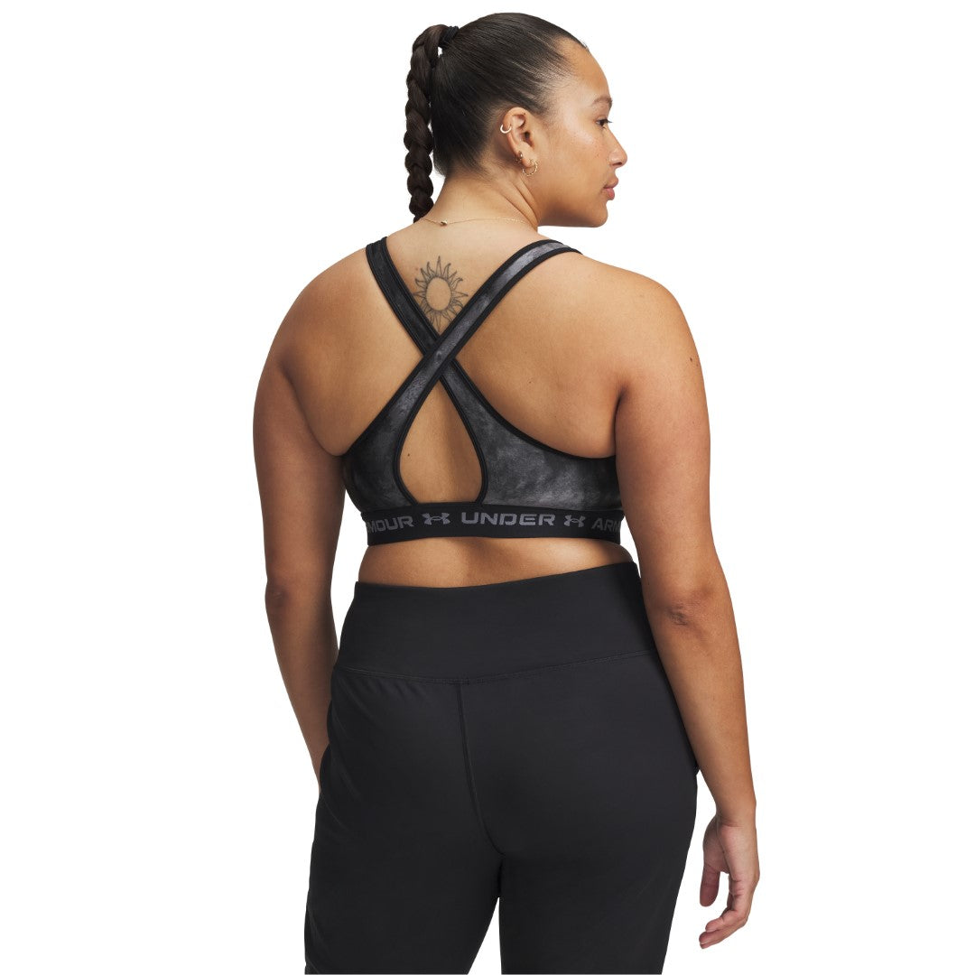 Mid Crossback Printed Sports Bra