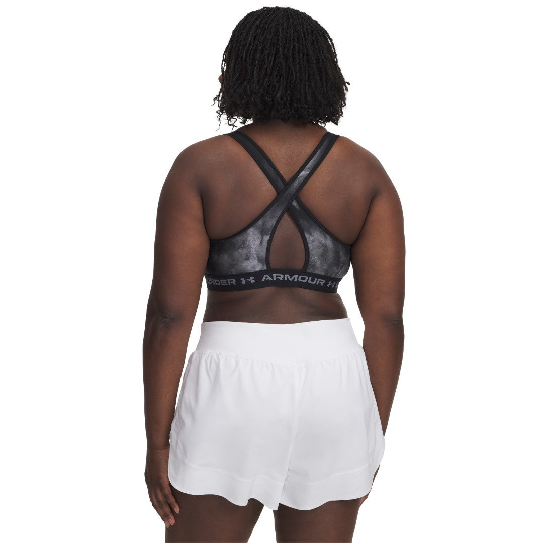 Mid Crossback Printed Sports Bra
