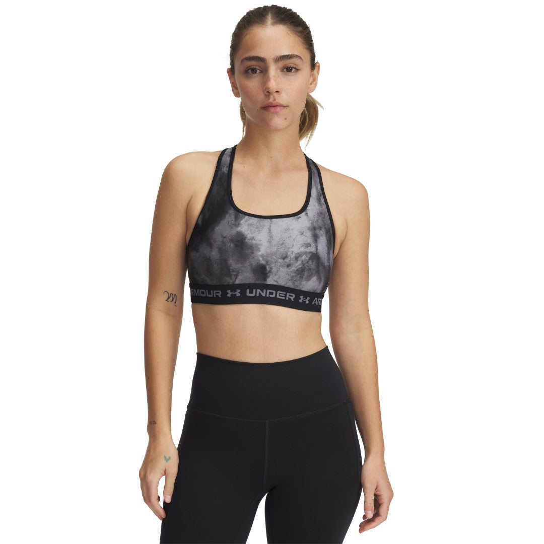 Mid Crossback Printed Sports Bra