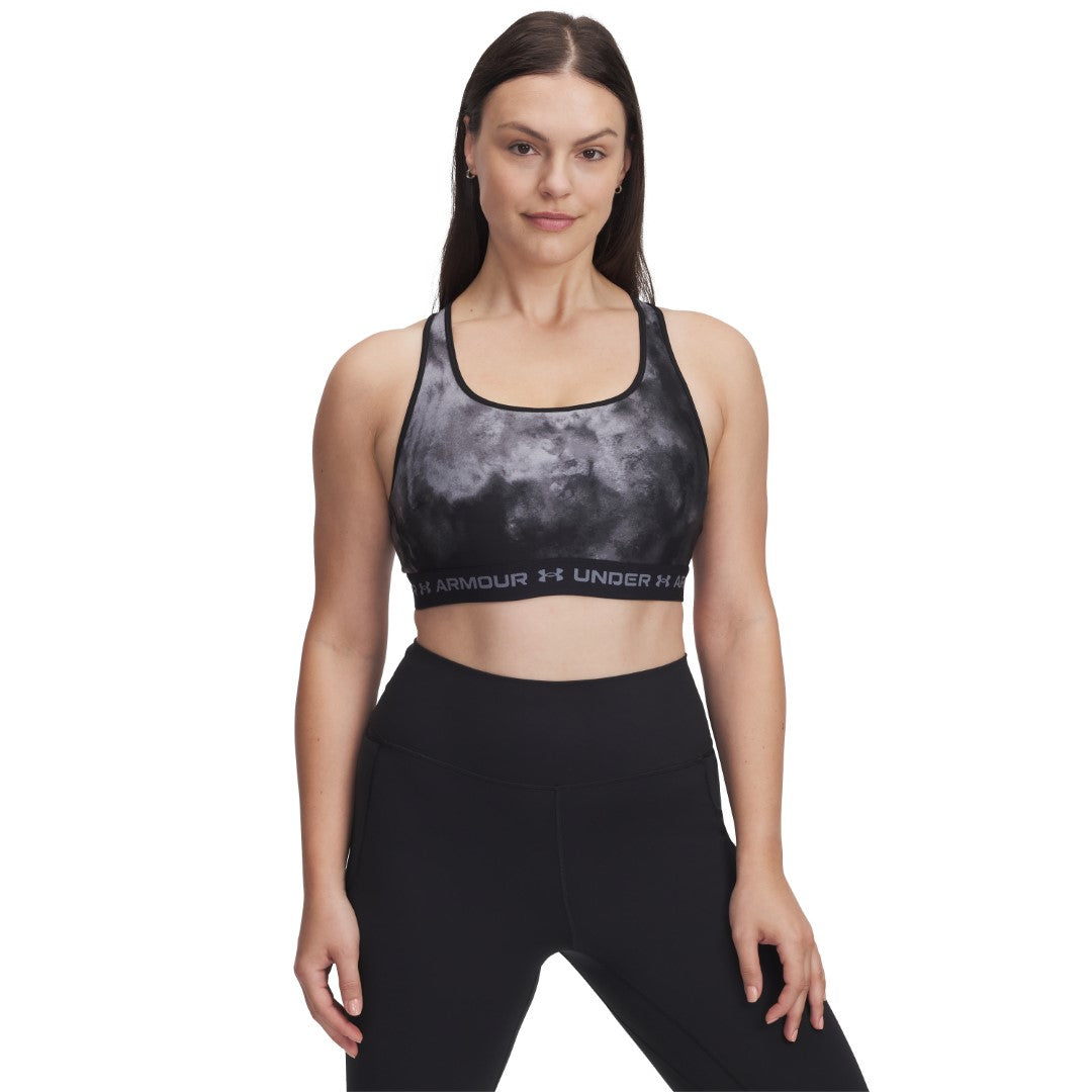Mid Crossback Printed Sports Bra